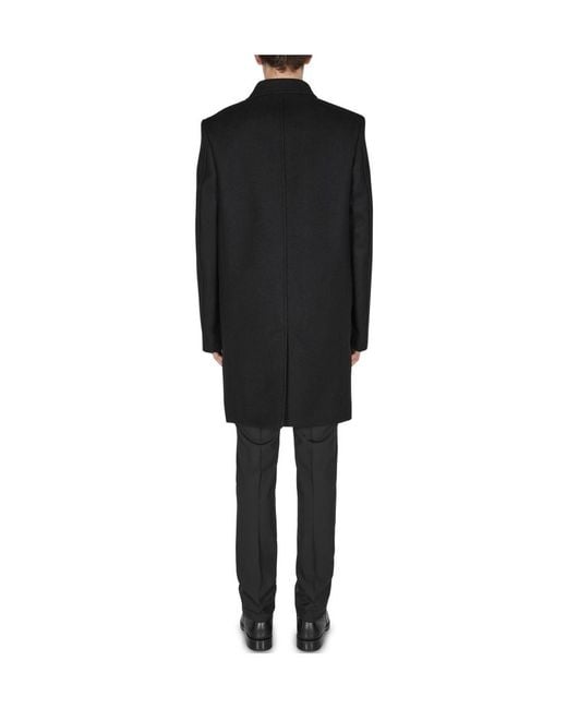 1017 ALYX 9SM Black Long Lapel Coat for men