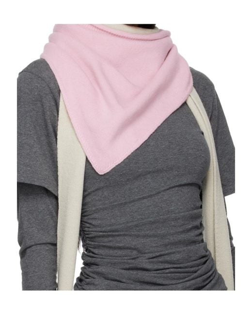 Paloma Wool Pink Knotted Wool Scarf