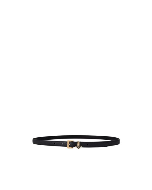 Prada White Saffiano Belt