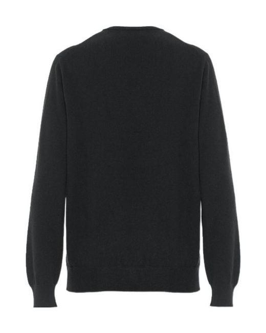 Malo Black Crew-Neck Long-Sleeve Sweater for men