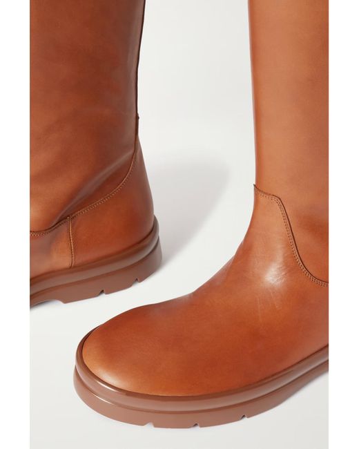 The Row Brown Round Head Boots