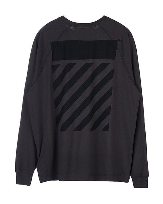 Off-White c/o Virgil Abloh Blue Diag-Stripe Raglan-Sleeve Top for men