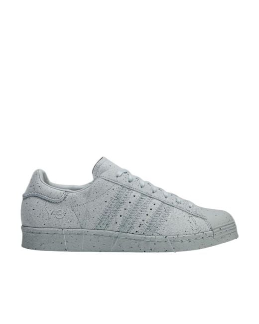 Y-3 Gray Superstar Lace-Up Sneakers for men