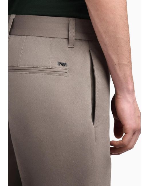 Emporio Armani Gray Straight-Leg Shorts for men