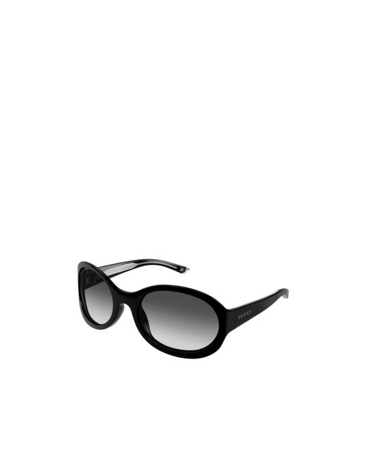 Gucci Black Eyewear Round Frame Sunglasses