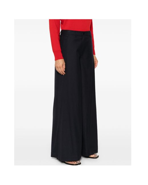 Theory Blue Wide-Leg Trousers
