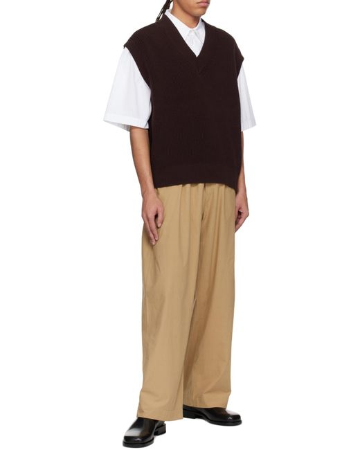 Studio Nicholson Natural Elastic Waist Casual Pants for men