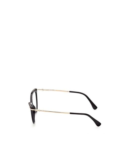 Max Mara White Cat-Eye Frame Glasses