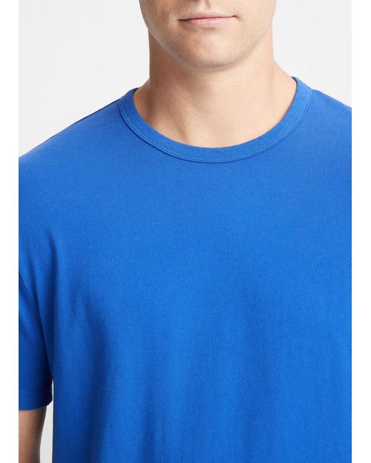 Vince Blue Short-Sleeved T-Shirt for men