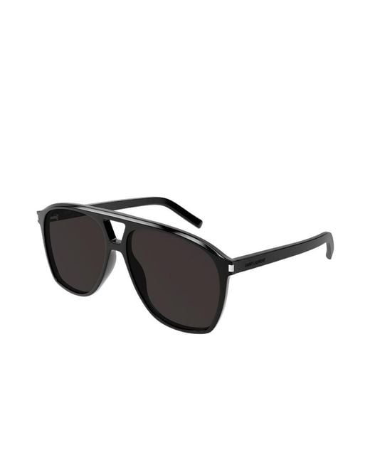 Saint Laurent Black Eyewear Sl 596 Dune Aviator Sunglasses