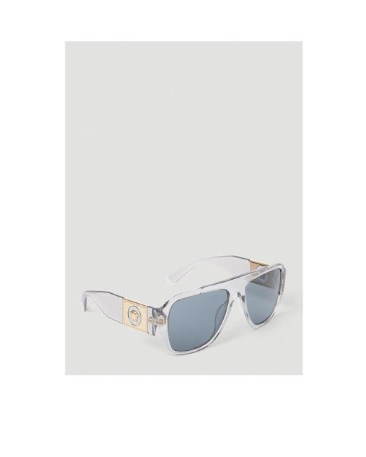 Versace Blue Logo Sunglasses for men