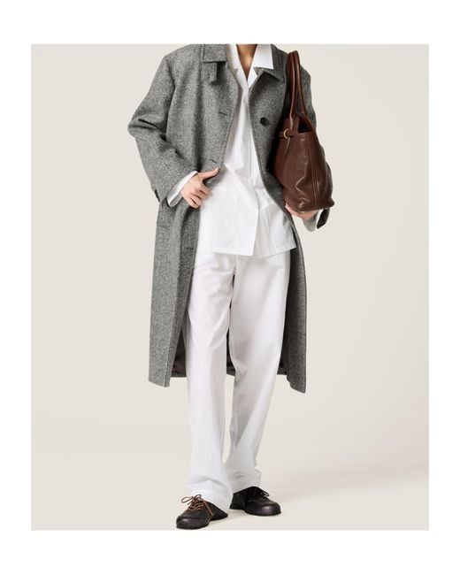 Miu Miu White Straight Leg Pants