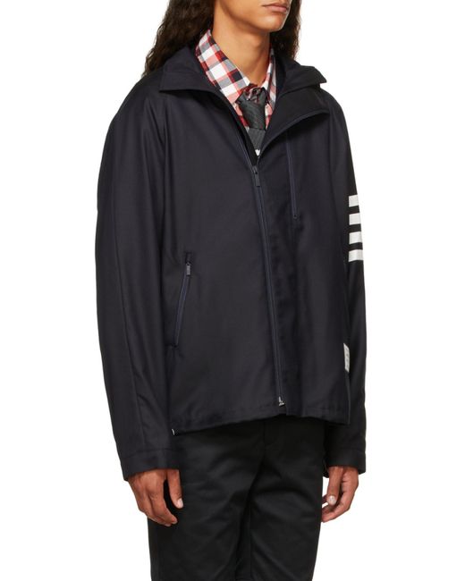Thom Browne Blue Double-Zip Jacket for men