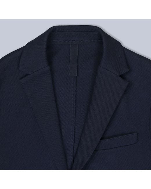 Harris Wharf London Blue 2B. Blazer Diagonal Crafted With Loro Piana Fabric for men