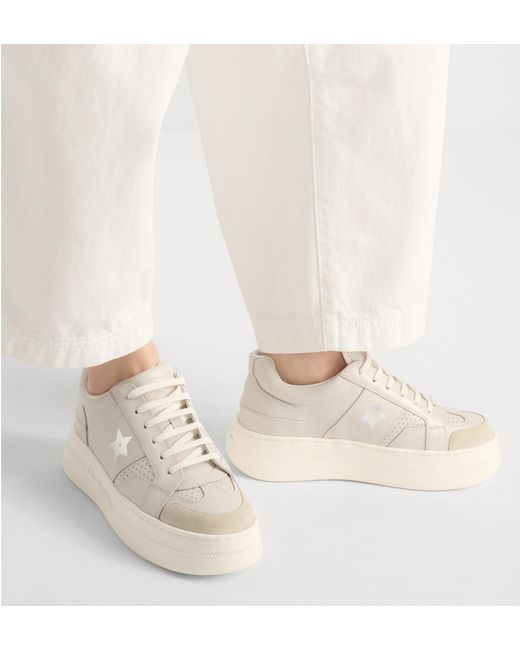 Dior White Star Platform Sneaker