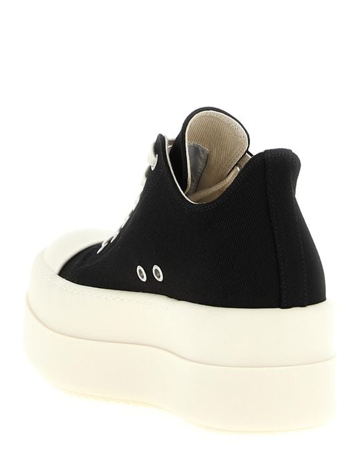 Rick Owens Black 'Mega Bumper Low Sneaks' Sneakers