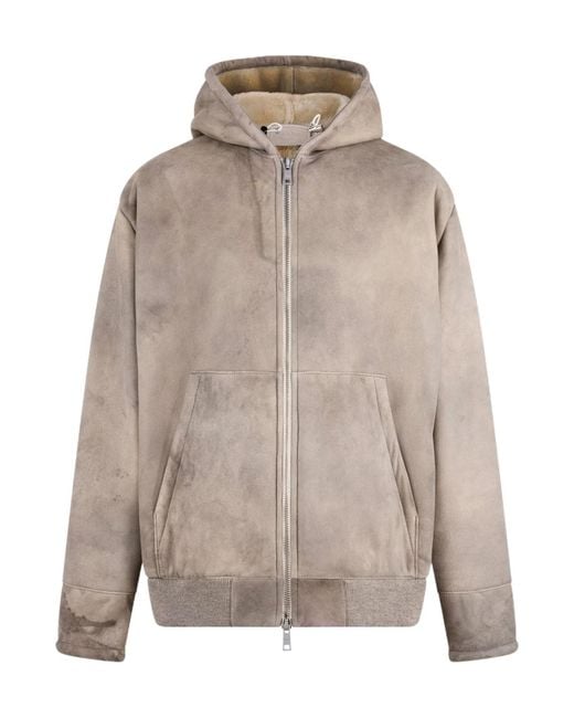 Prada Gray Caban Jacket for men