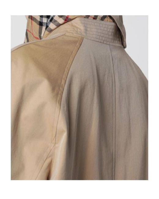 Burberry Natural Trench Coat With Concealed-Closure