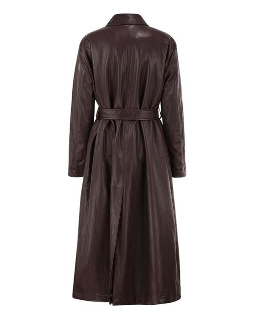 Herno Brown Long Belted Coat
