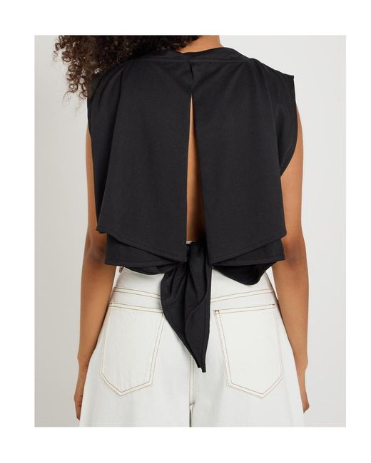Jacquemus Black Versatile Shoulder-Padded Slim-Fit Sleeveless T-Shirt