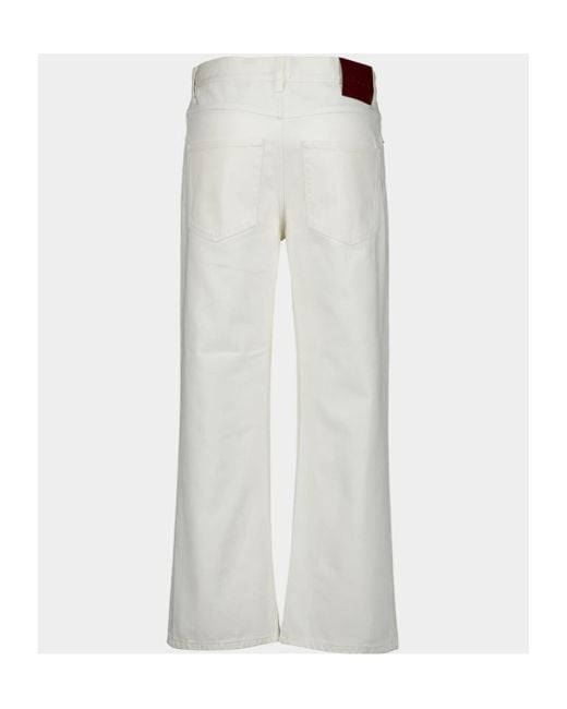 Gucci Gray Logo-Patch Straight Jeans for men