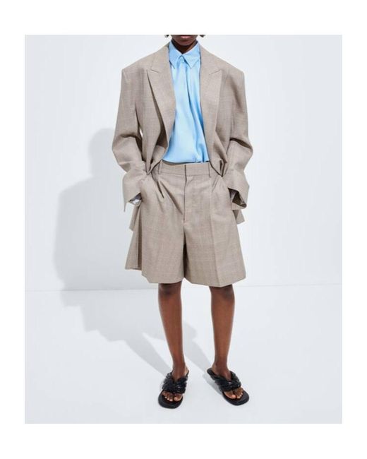 Bottega Veneta Blue Silk Twill Shirt