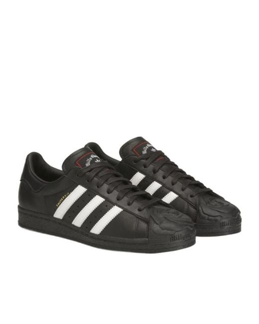 Adidas Originals Black X Willy Chavarria Superstar Low-Top Sneakers for men