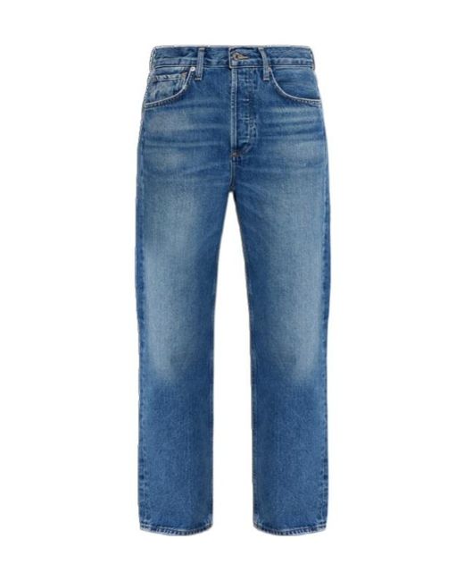 Citizens of Humanity Blue Blaine Straight-Leg Jeans