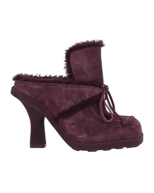 Burberry Purple Bow High Heels
