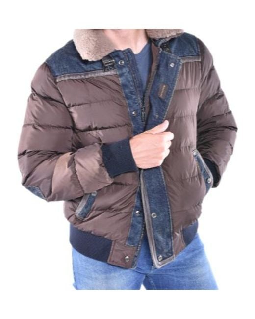 Moorer Blue Viani Hooded Padded Jacket for men