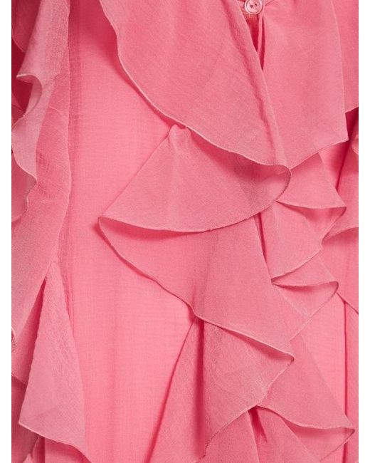 Blumarine Pink Ruffle Dress