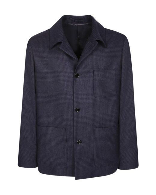 Lardini Blue Long-Sleeve Jacket for men