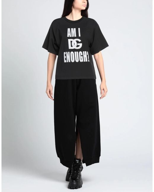 Dolce & Gabbana Black Comfortable Stretch Printed T-Shirt
