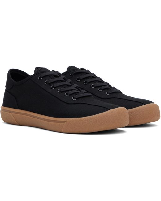 The Row Black Panelled Lace-Up Sneakers