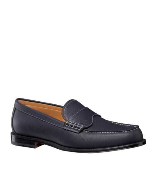 Dior Blue Homme Granville Slip-On Loafers for men