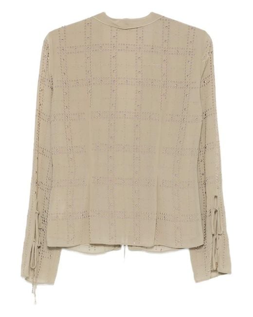 Patrizia Pepe Natural Studded Top