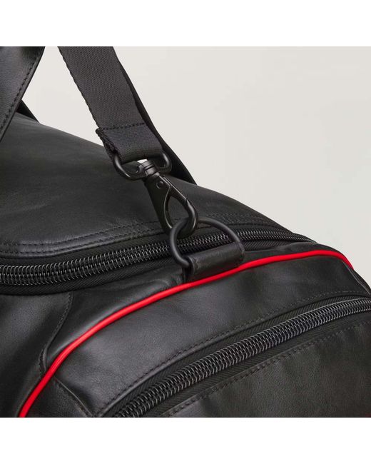 ADIDAS X WILLY CHAVARRIA Black Chavarria Premium Leather Gym Bag for men