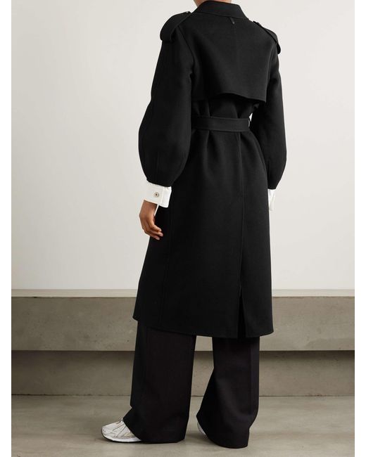 Mackage Black Lapel Long-Sleeved Coat