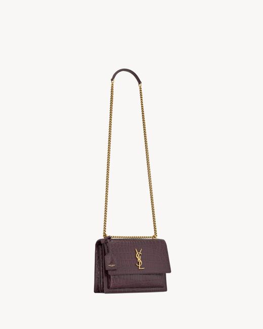 Saint Laurent White Sunset Medium