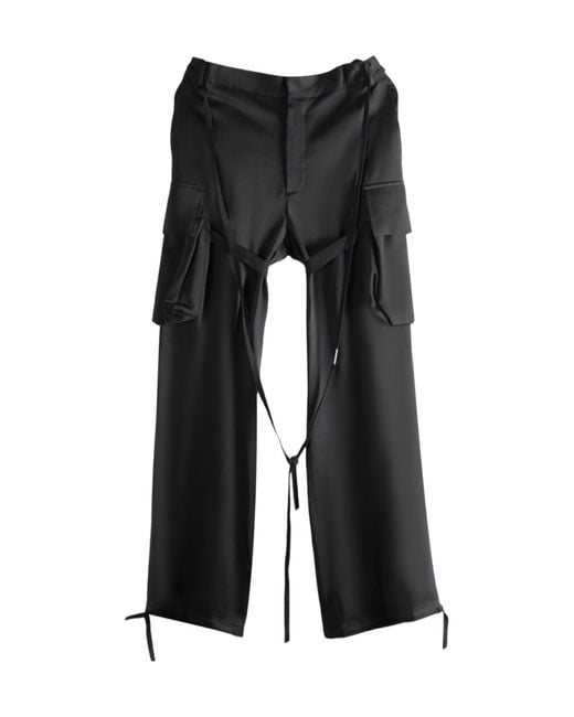 Ann Demeulemeester Black Fressa Cargo Pants