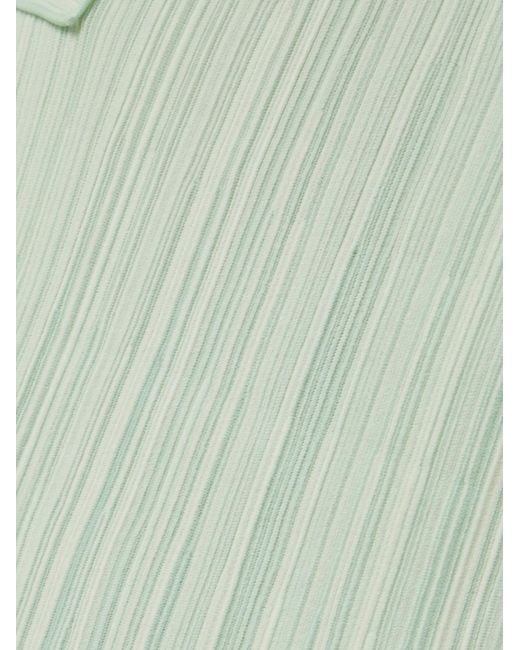 Proenza Schouler Green Federica Pleated Maxi Dress