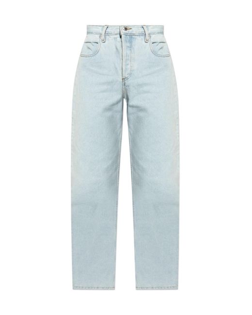 A.P.C. Blue Straight Leg Jeans for men