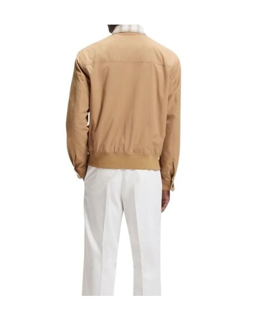 Boss Natural Collared Long-Sleeved Casual Jacket for men