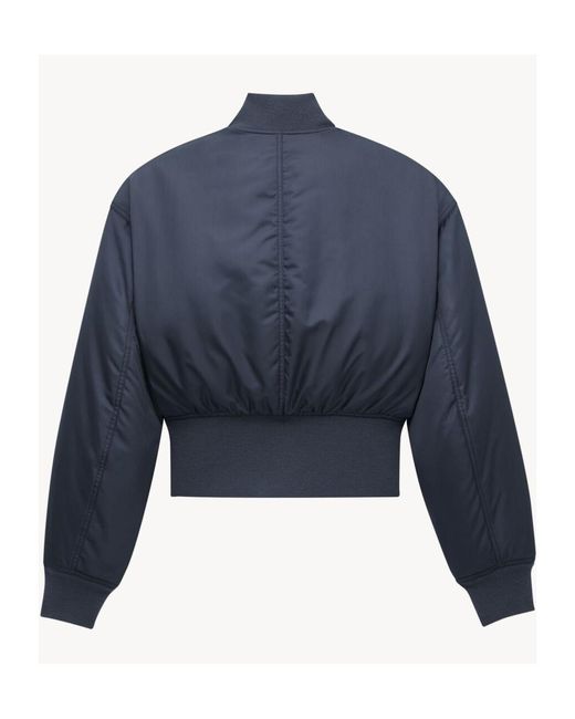 Saint Laurent Blue Bomber Jacket
