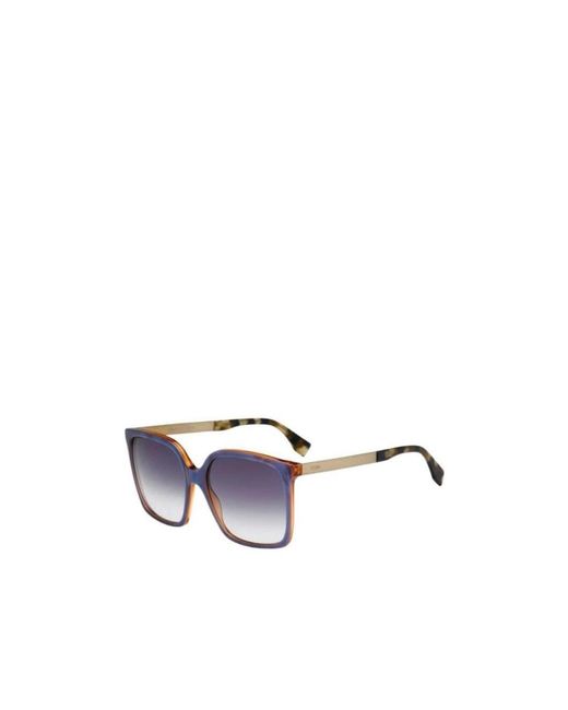 Fendi Metallic Logo Details Sunglasses