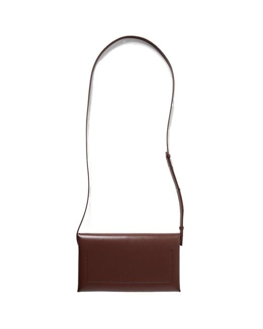 Jil Sander White Padded Leather Shoulder Bag