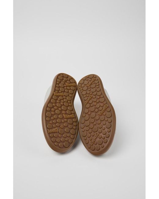 Camper White Round-Toe Sneakers