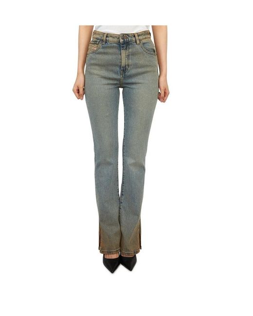 DIESEL Gray Belt Loop Jeans