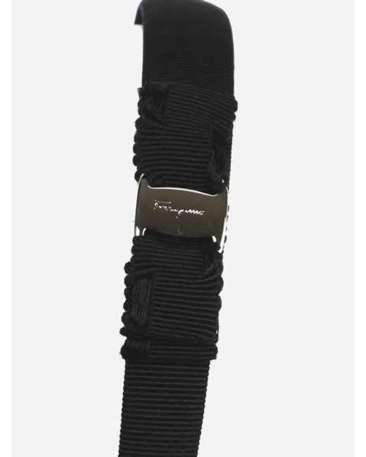Ferragamo Metallic Vara Bow Headband