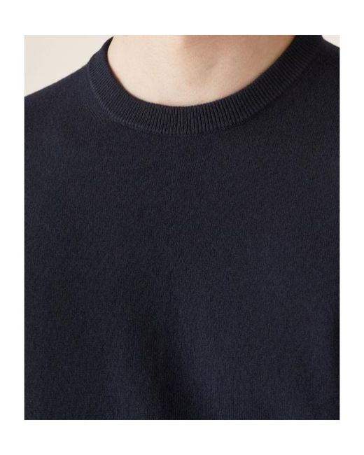 Loro Piana Blue Classic Crewneck Jumper for men